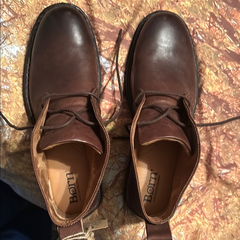 Born Brown Chukka Boots Smooth Leather